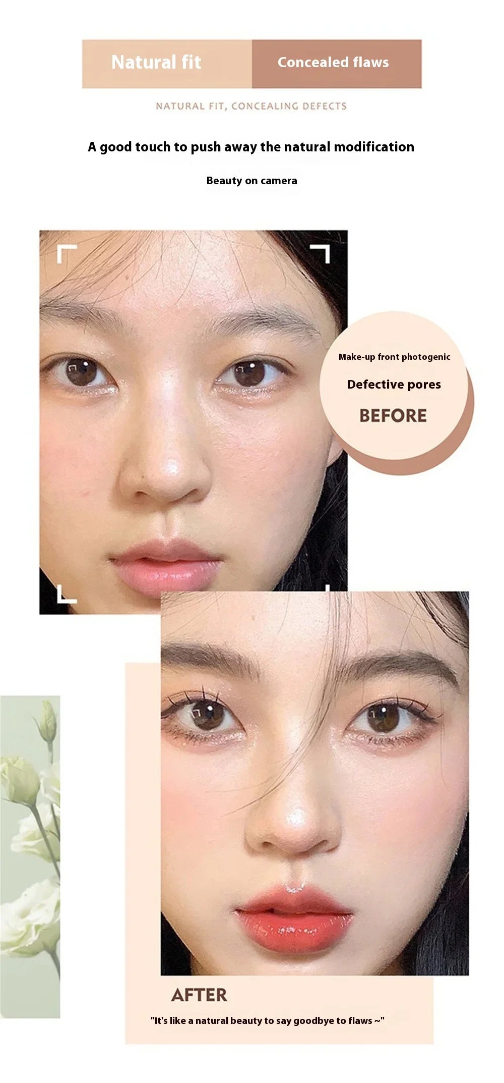 High Coverage Concealer | Lasting Waterproof Foundation | BB Cream |Cover Anti Dark Circle Freckle