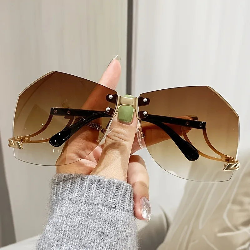 Square Trendy Cute Gradient UV400 Shades