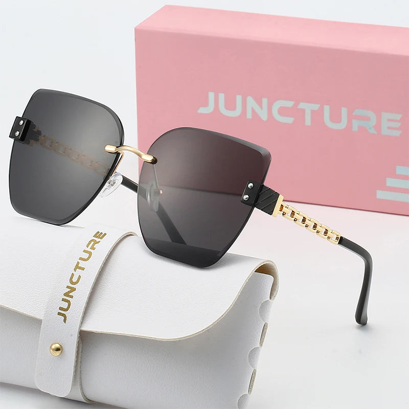 Borderless Cat Eye Sun Glasses