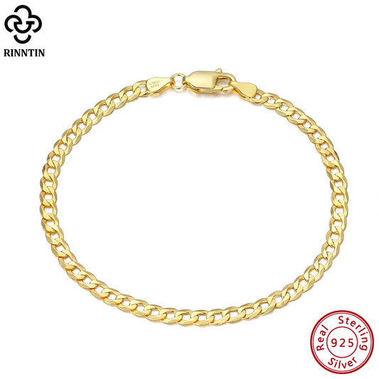 18K Gold Over 925 Sterling Silver Bracelet