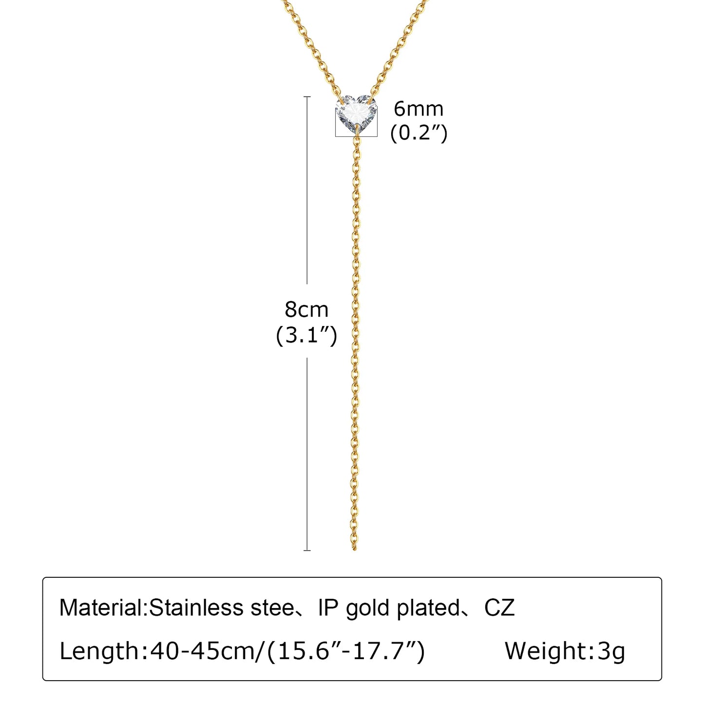 Gold Plated Lariat Necklace Double Layered