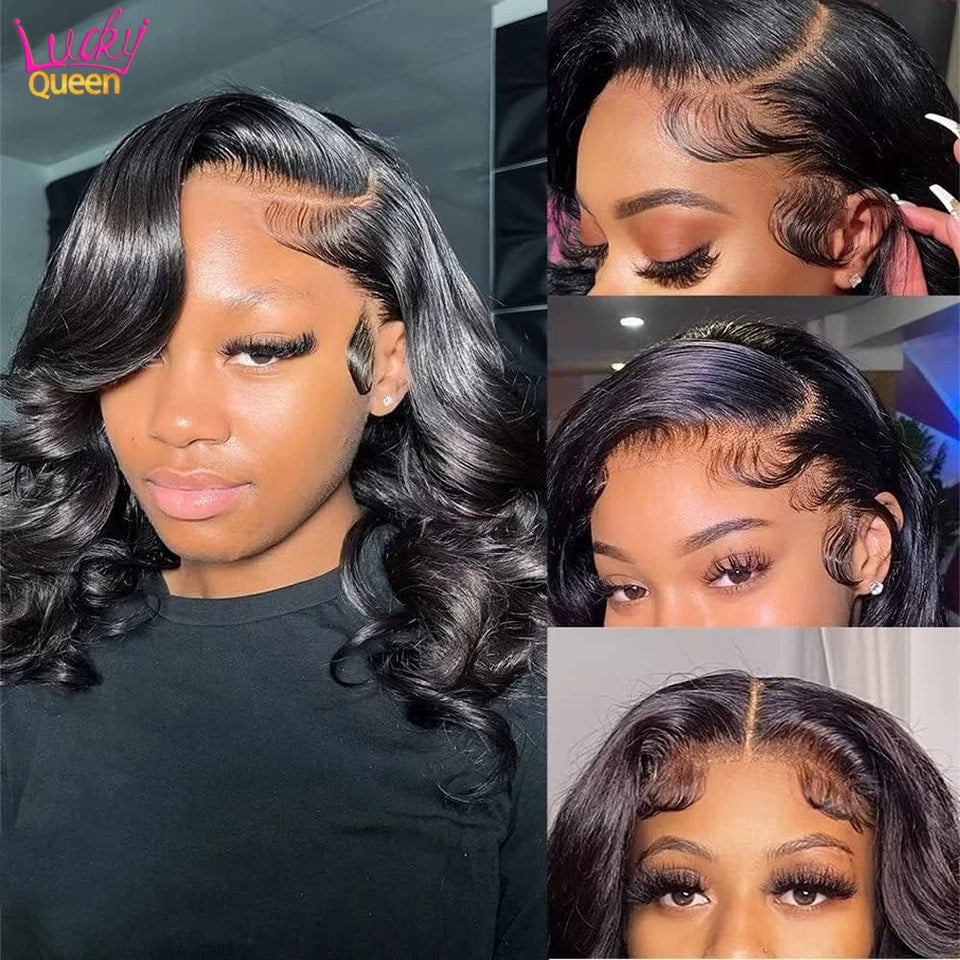 Short Bob 180 Density Pre-Plucked 13x4 Lace Front |100% Human Hair Wigs