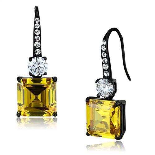 Stainless Steel Cubic Zirconia Earrings