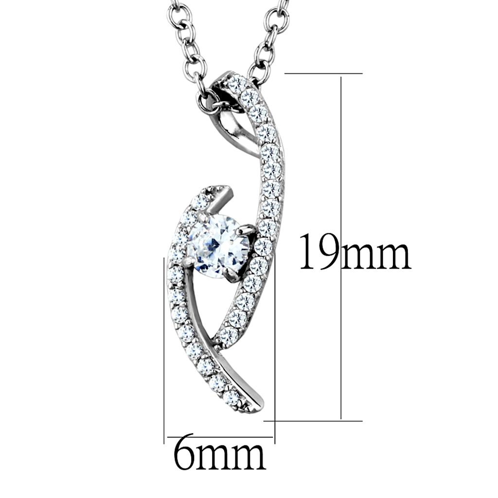 925 Sterling Silver Necklace with AAA Grade CZ