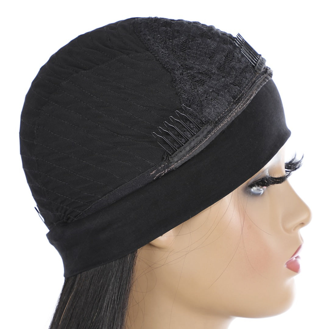 Headband Wig Straight Human Hair Scarf | No GLUE Easy Wear