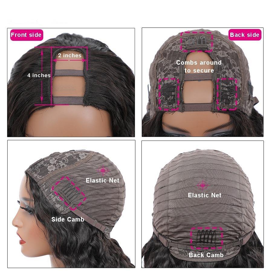 Brazilian U Part Wig Deep Wave Human Hair