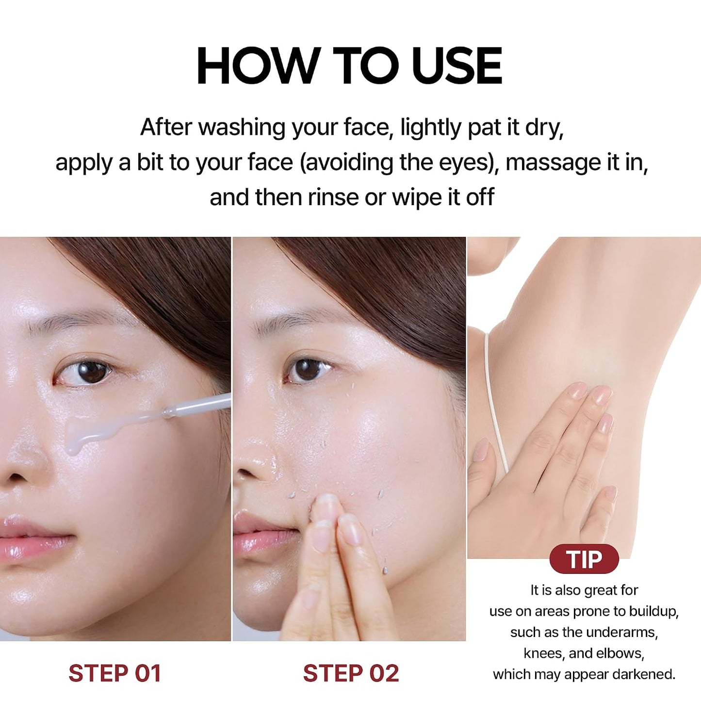 Face Exfoliator with AHA BHA Niacinamide Rice Bran Water, Blackhead Remover, Pore Minimizer, Brightening Glass Skin Serum, Korean Skin Care, 2.7 oz