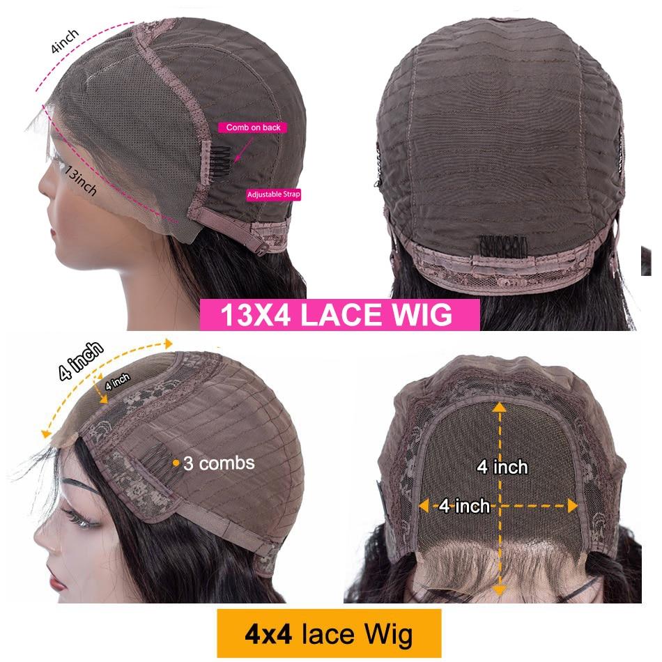 180% Density Body Wave 4x4 Short Bob | 13x4 Lace Front Human Hair Wig
