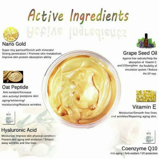 24K Gold Collagen Facial Face Mask + Gold Serum