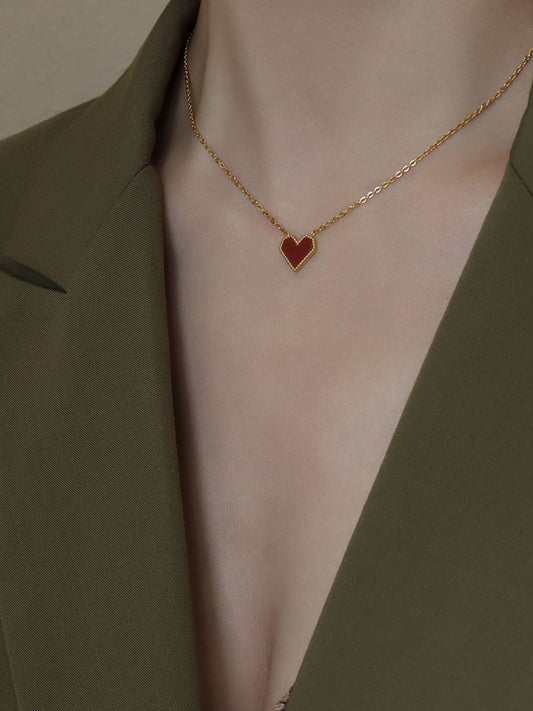 Steel Heart Necklace