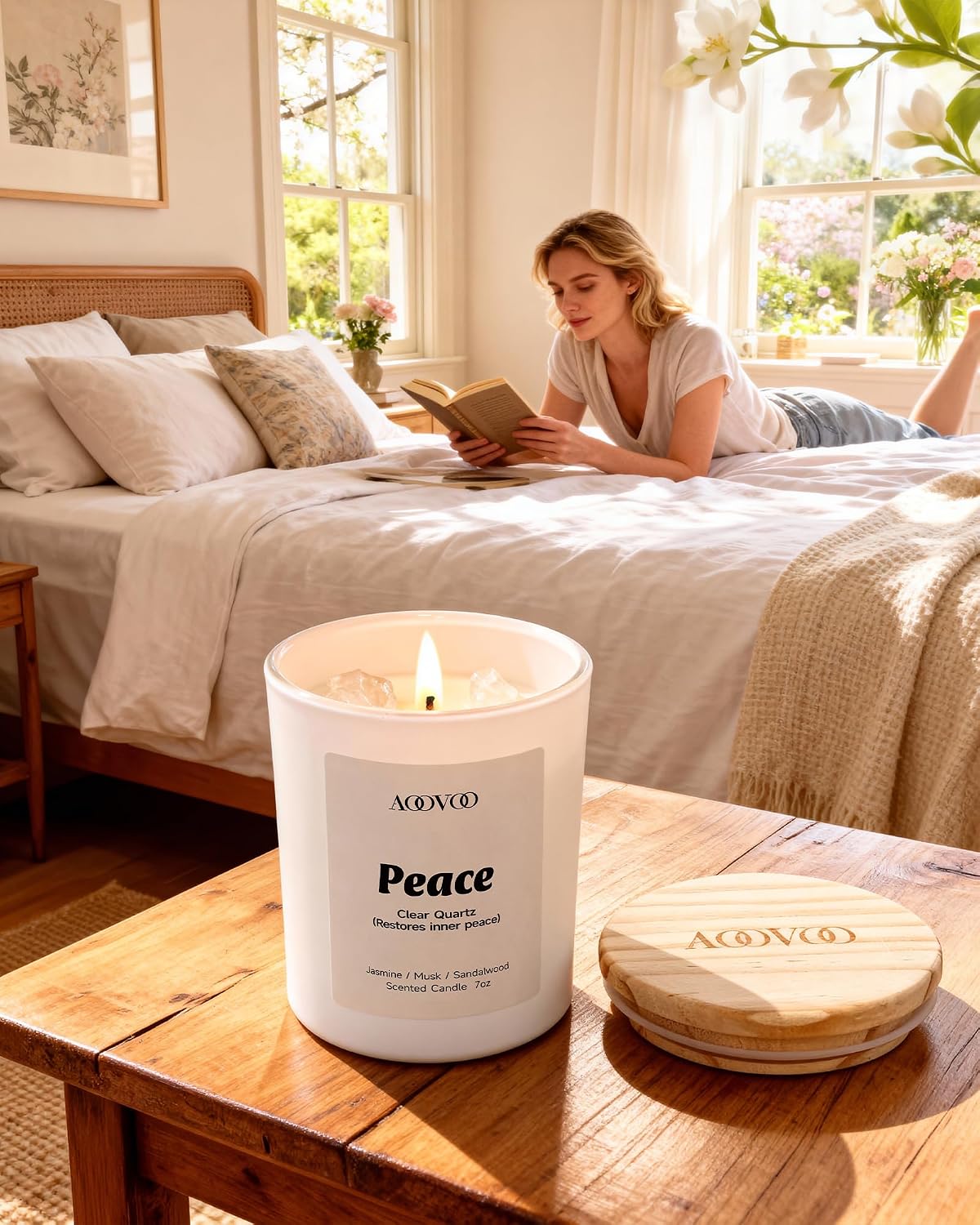 Calm 4 Pack Candles Scented Set for Women