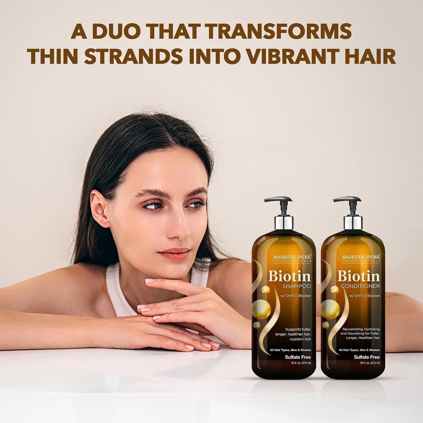 Pure Biotin Voluminizing Shampoo and Conditioner Set