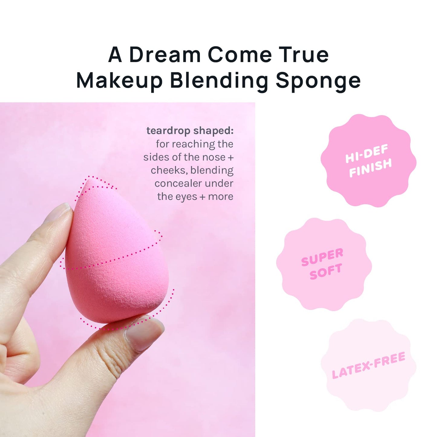 Set of 6 makeup Sponge For Powder Cream and Liquid, Super Soft
