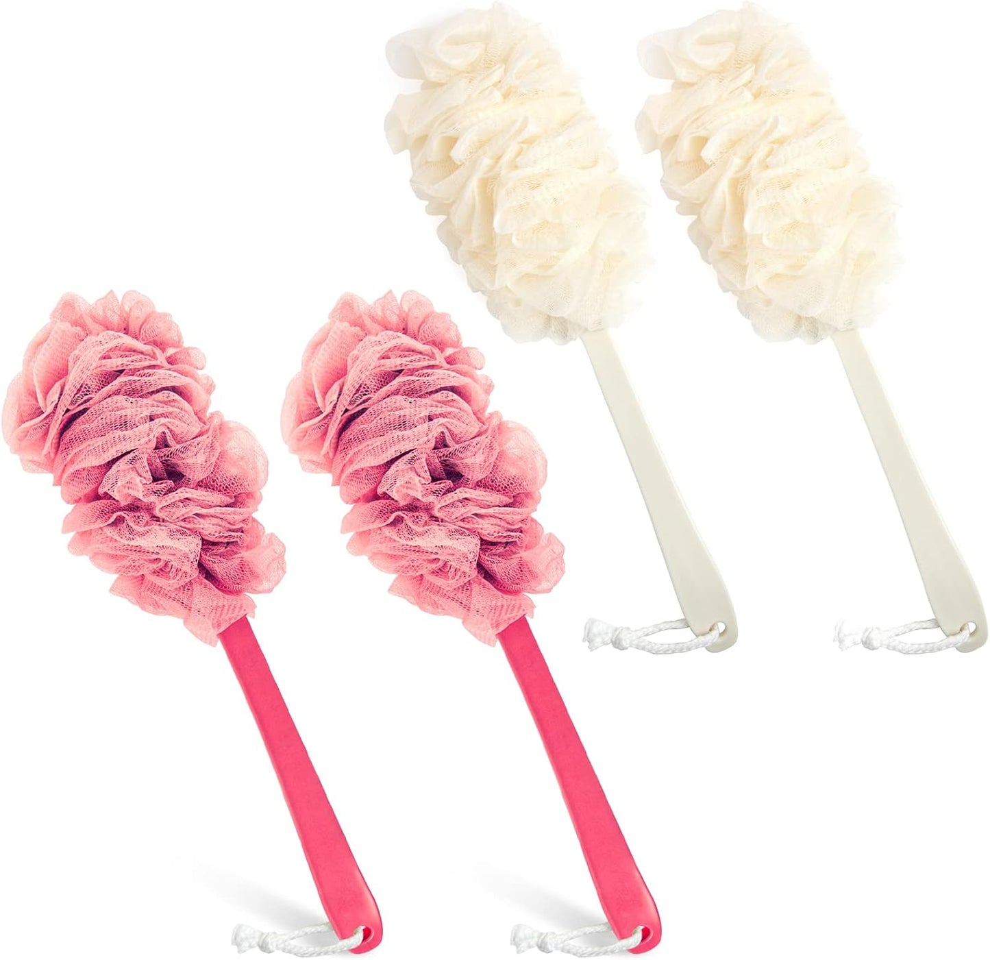 Back Scrubber for Shower, Sponge Brush Exfoliating Body