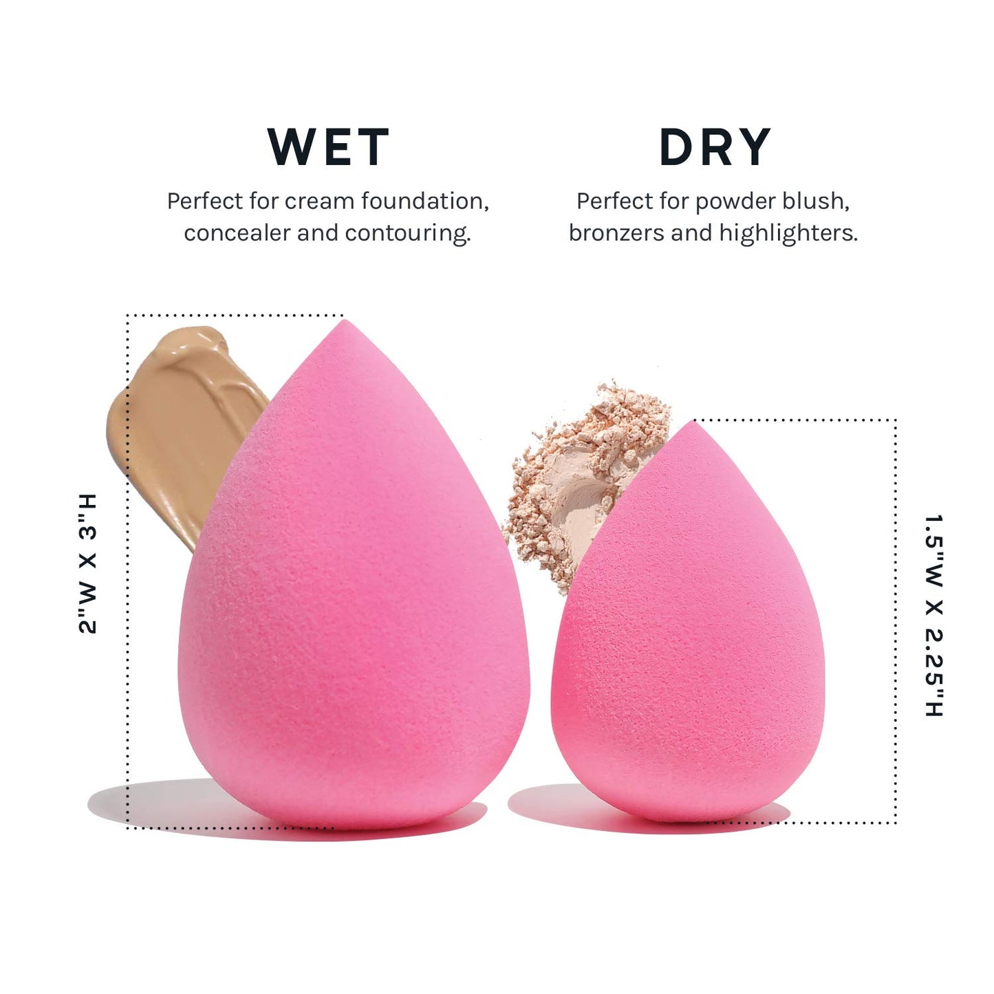 Set of 6 makeup Sponge For Powder Cream and Liquid, Super Soft