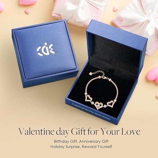 Forever Love Heart Birthstone Bracelet Jewelry Gifts