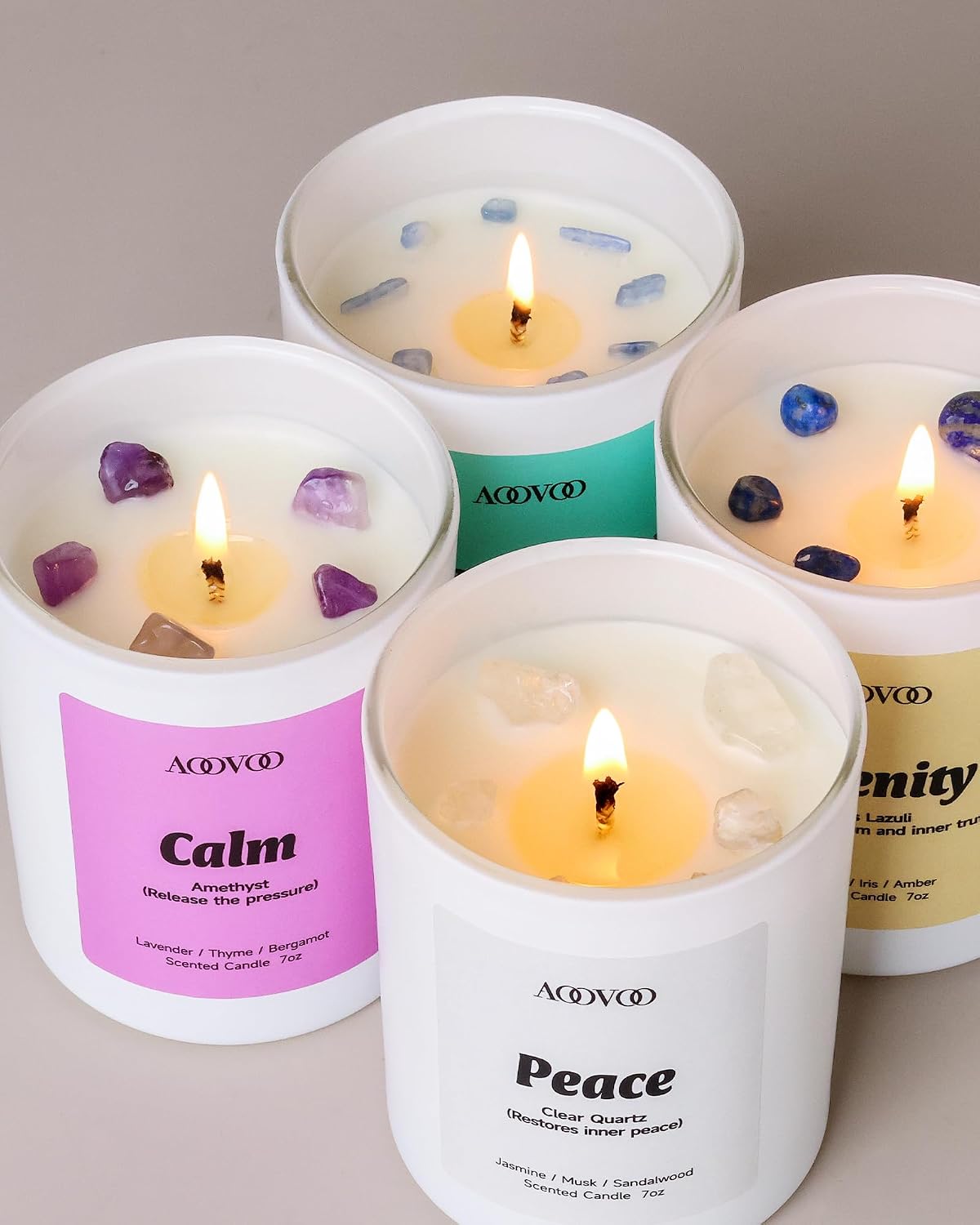 Calm 4 Pack Candles Scented Set for Women