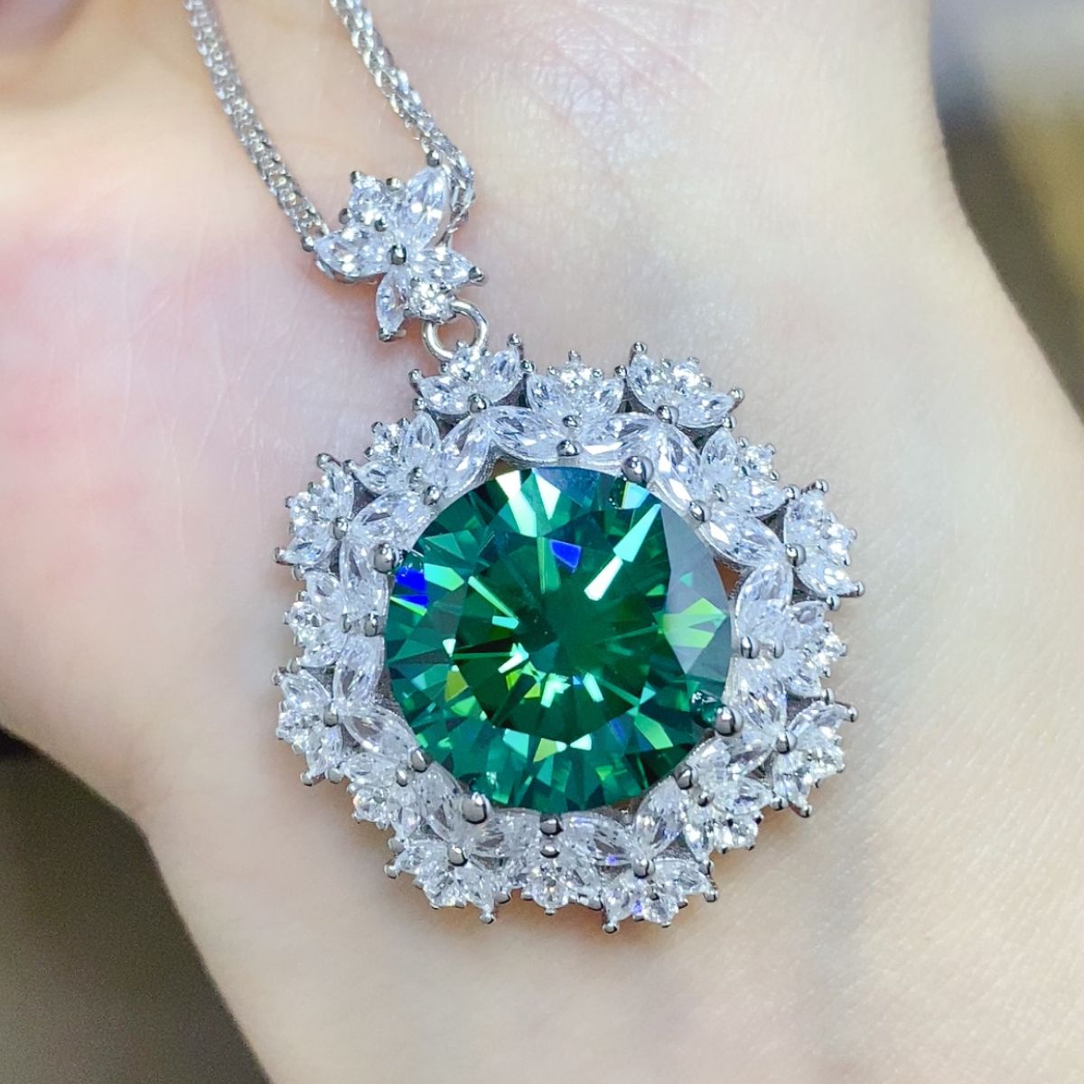 10 Carat Moissanite 925 Sterling Silver