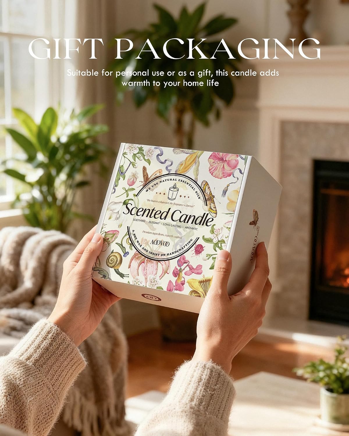 Calm 4 Pack Candles Scented Set for Women