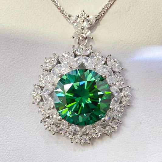 10 Carat Moissanite 925 Sterling Silver