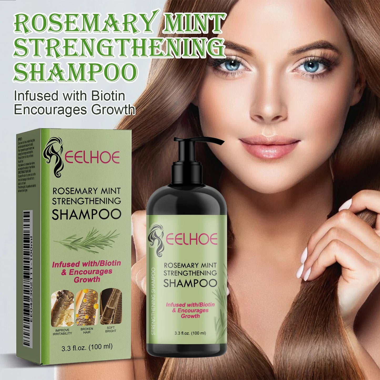 Rosemary Hair Care Nourish, Strengthen Roots  | Relieve Scalp Tension
