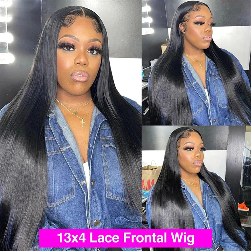 30, 40 Inch Straight Lace | 13x4 Front Wig