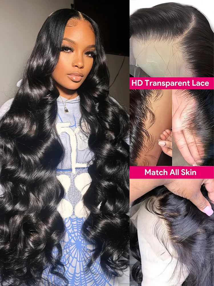 300% High Density | 40 Inch Body Wave 13x4 13x6 HD Lace Front