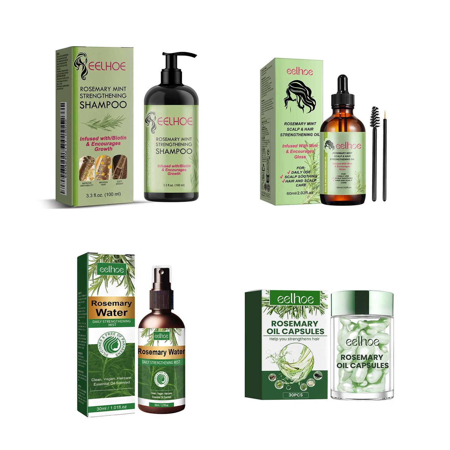 Rosemary Hair Care Nourish, Strengthen Roots  | Relieve Scalp Tension