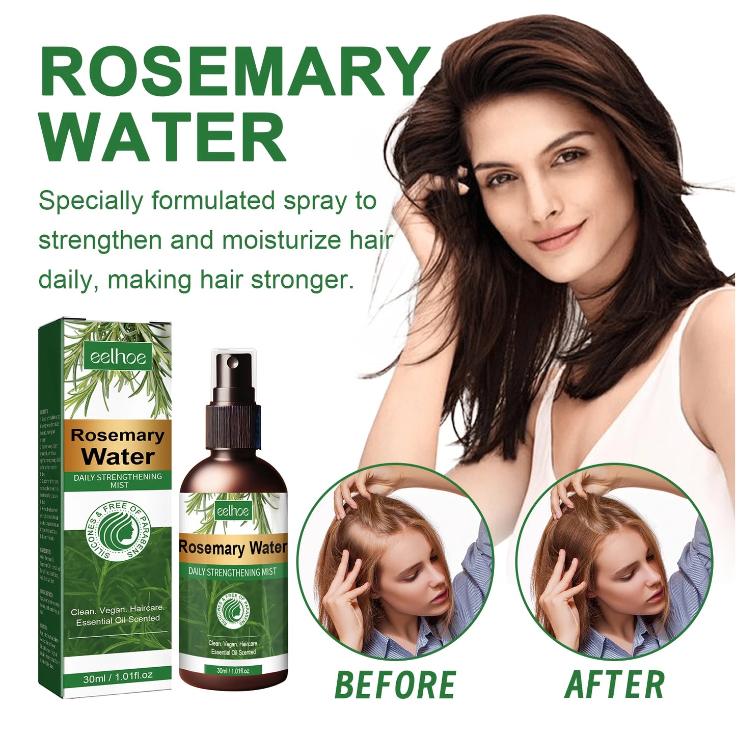 Rosemary Hair Care Nourish, Strengthen Roots  | Relieve Scalp Tension