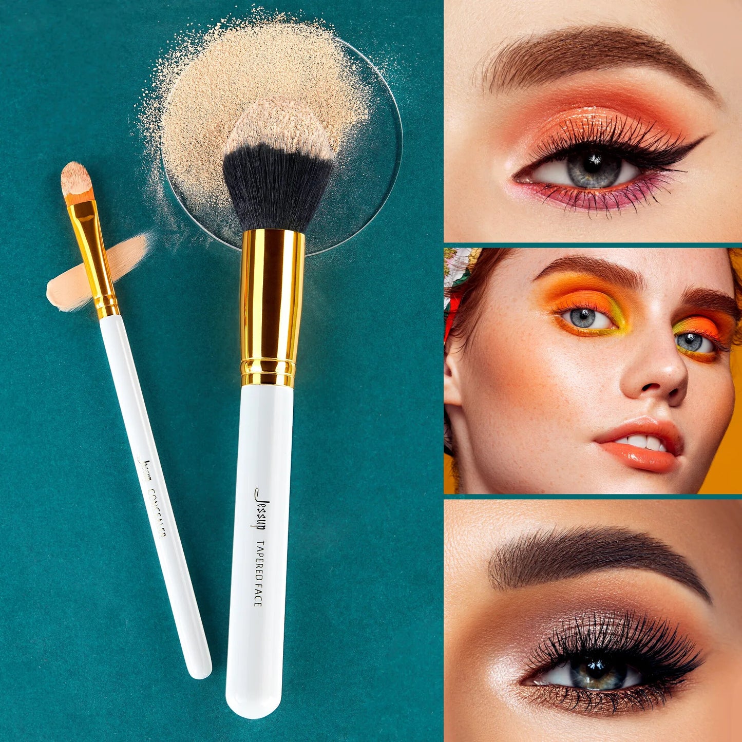 Foundation 15pcs Makeup Brushes