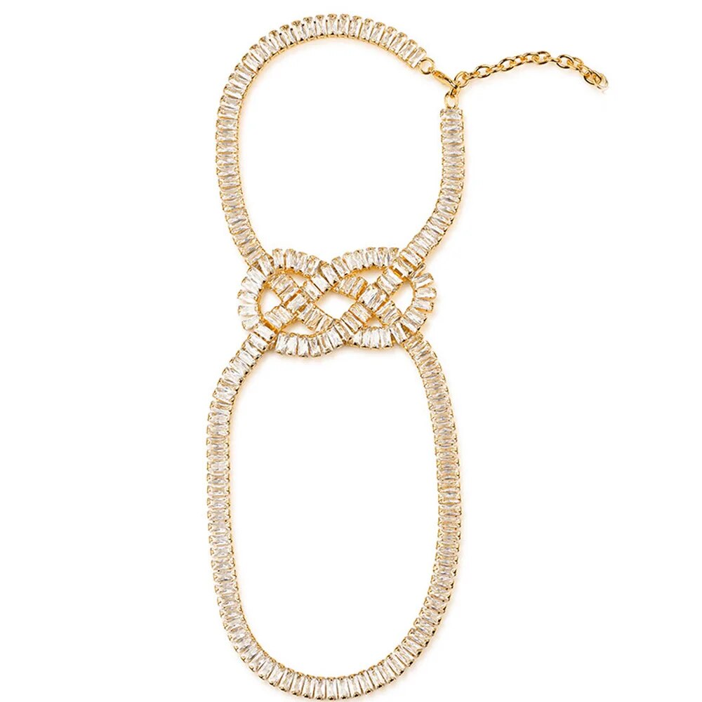 Infinite Love Sign Zircon Anklet