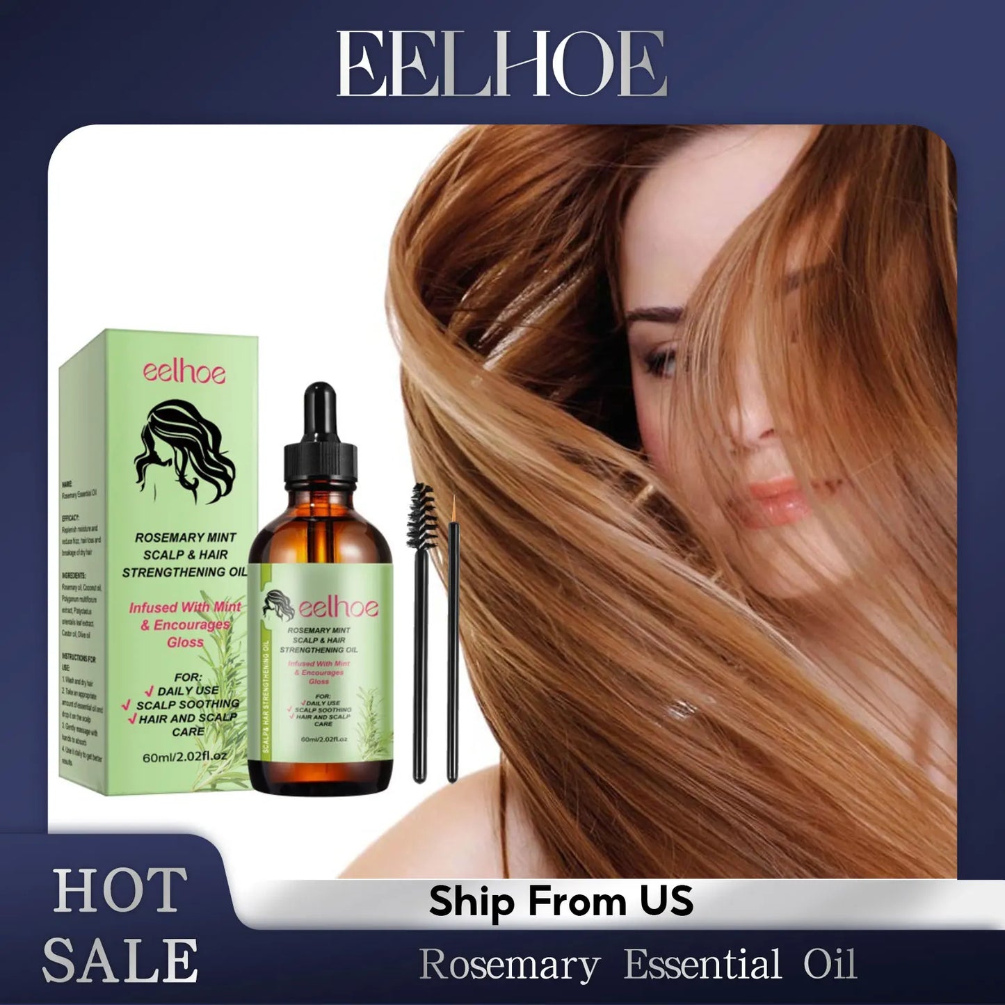 Rosemary Hair Care Nourish, Strengthen Roots  | Relieve Scalp Tension