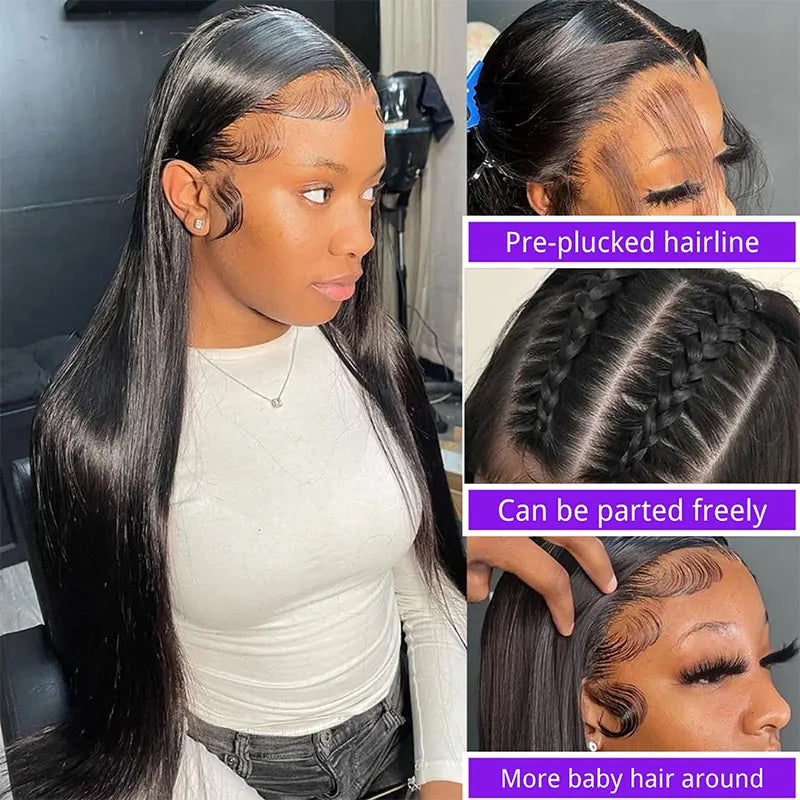 100% Malaysia | 13x6 Bone Straight |13x4 Lace Frontal Wig