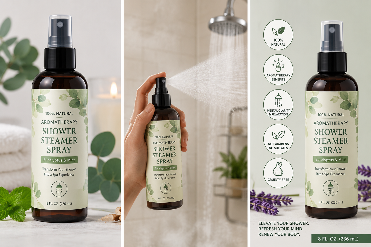 100% Natural Aromatherapy Shower Steamer