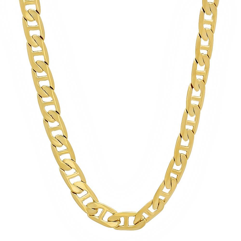 14K Yellow Gold Plated Brass Guci Chain