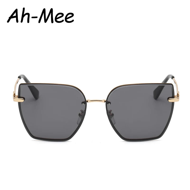 Cat Eye Rimless Gradient Sunglasses Shade