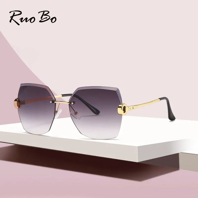 Rimless Gradient UV400 Eyewear