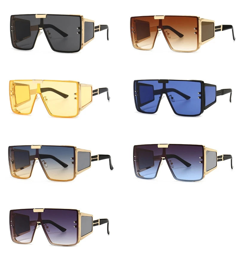 Oversized Luxury Uv400 Vintage Glasses