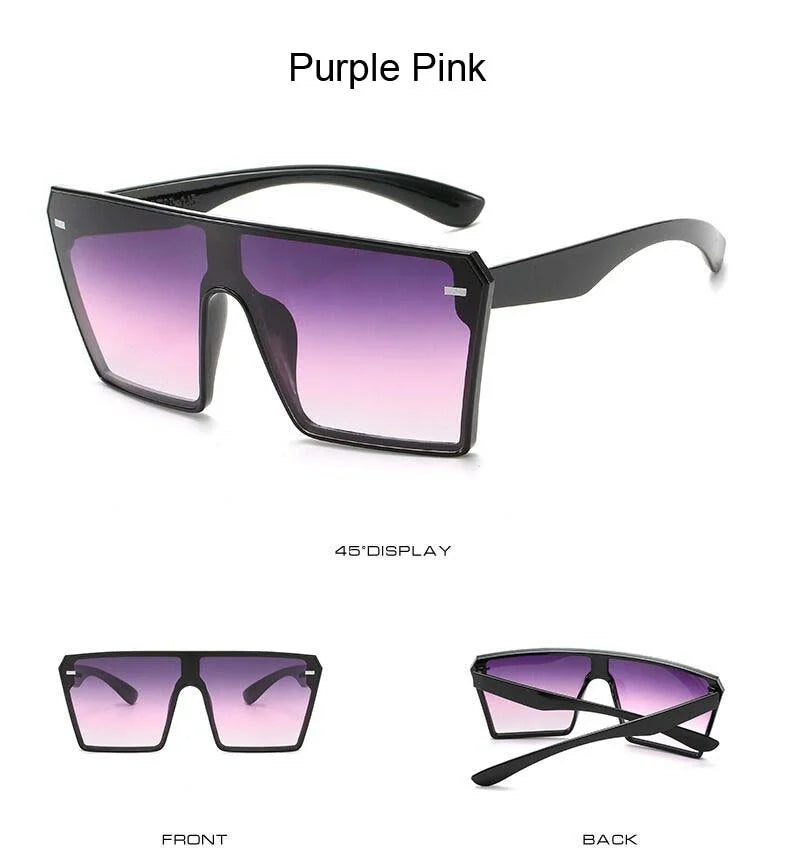 Oversized Big Frame Gradient Sunglasses
