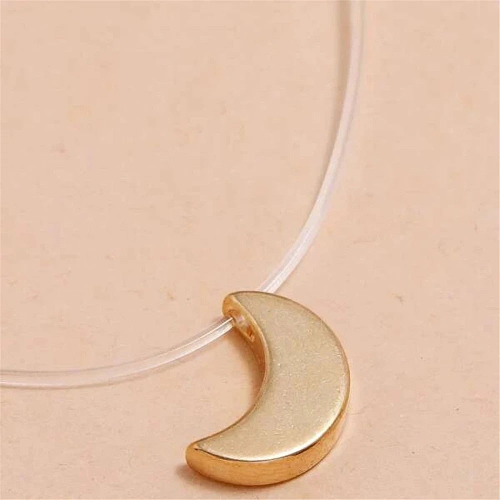 Gold-plate Crystal Necklace | Heart Shaped