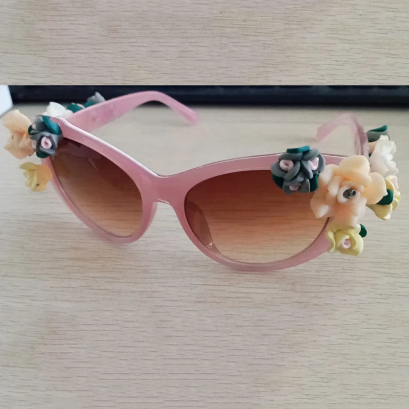 Charming Flower Fashion Cat Eye