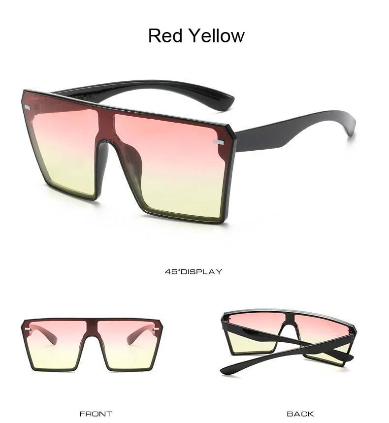 Oversized Big Frame Gradient Sunglasses