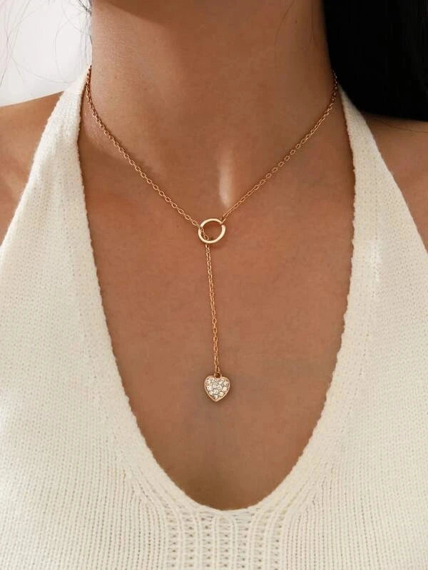 Shiny Crystal Moon Star Love Pearl Pendant