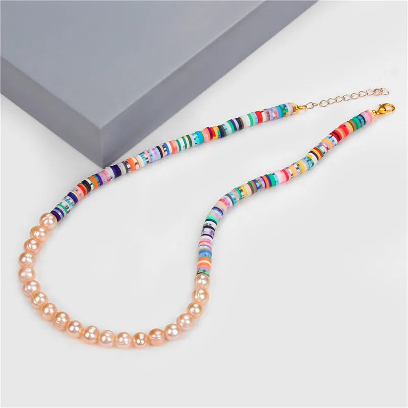 Colorful Beaded Natural Baroque Pearl