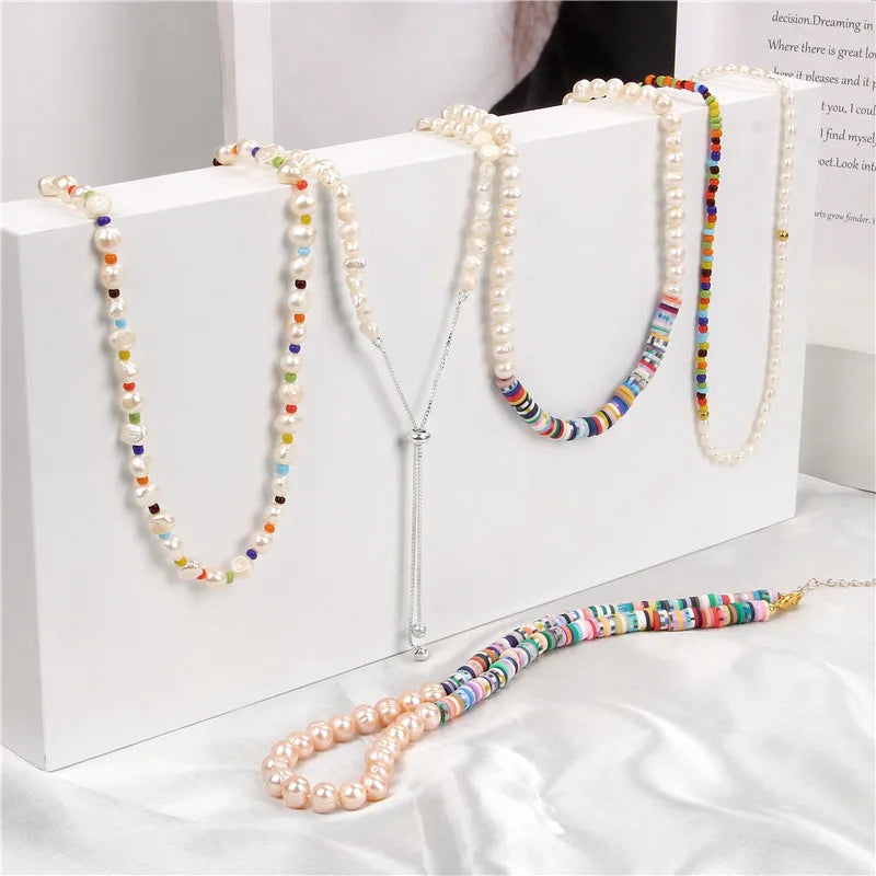 Colorful Beaded Natural Baroque Pearl