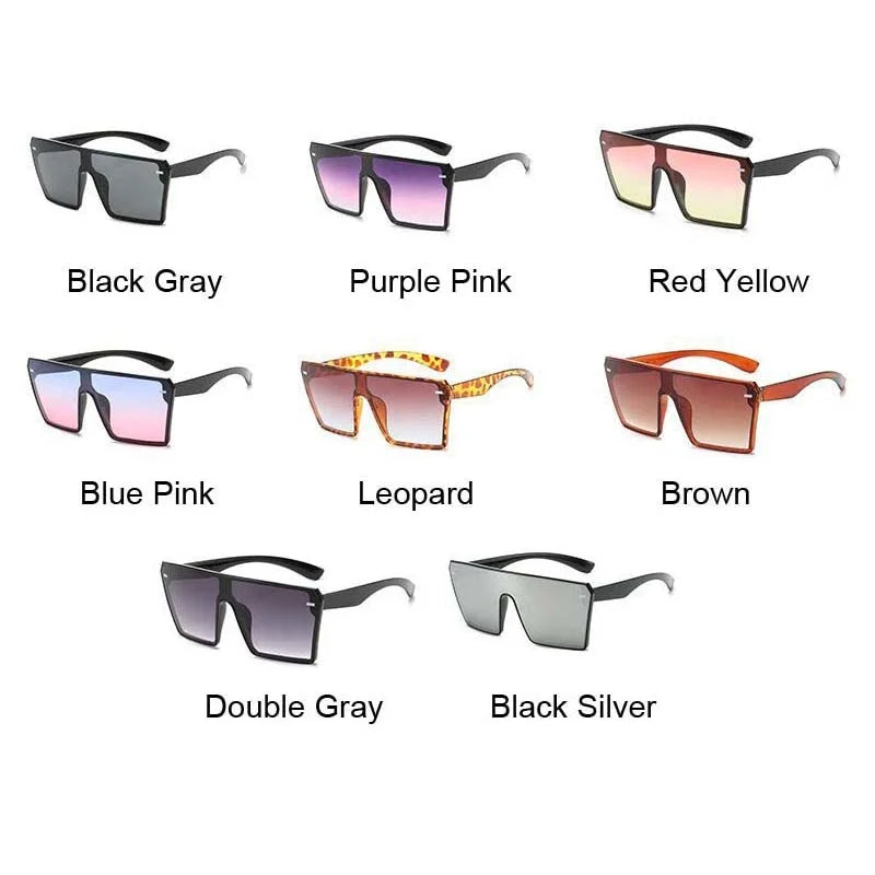 Oversized Big Frame Gradient Sunglasses