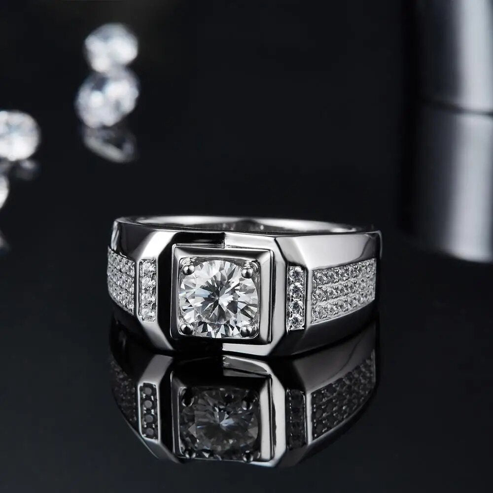 18K Gold 925 Silver 1.0 Ct.