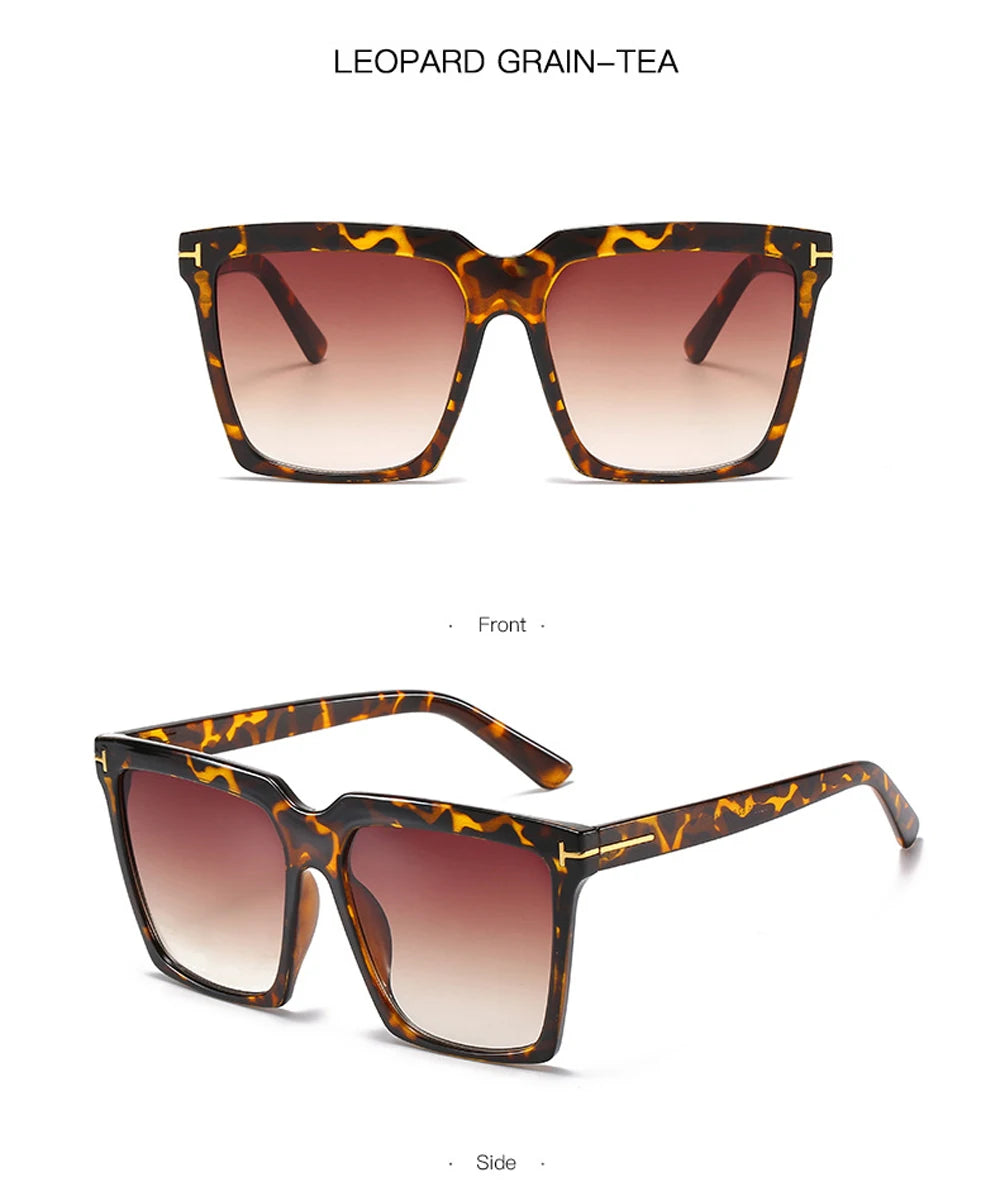 Square Vintage Sunglasses UV400