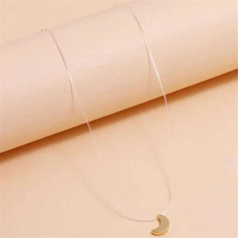 Gold-plate Crystal Necklace | Heart Shaped