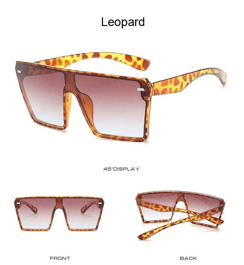 Oversized Big Frame Gradient Sunglasses